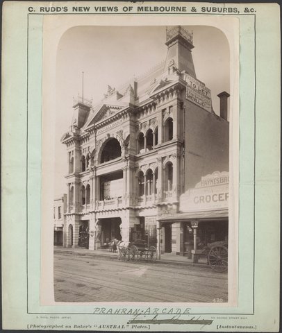 Prahran Arcade, 1887
