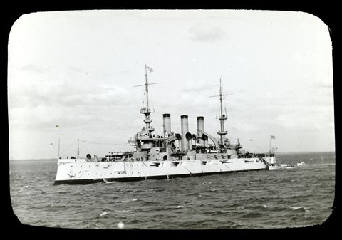 The "Minnesota" in Port Phillip Bay, 1908