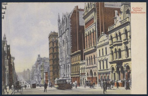 Collin's Street Melbourne, 1900s