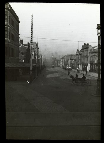 Bourke St. Melb. [i.e. Melbourne] looking West [from Spring Street], 1900–05