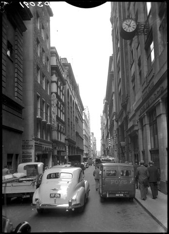 Flinders Lane Melbourne, 1948