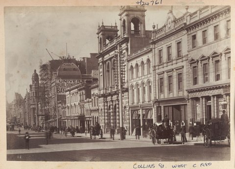 Collins Street, Melbourne-west, c. 1880