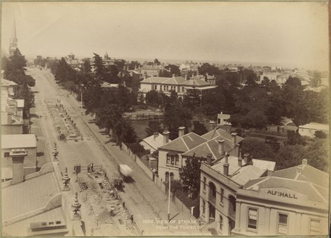 View of St Kilda from tower of the Junction Hotel, 1892–1900