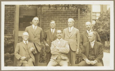 Group portrait of executives of Bryant & May, Richmond, 1927