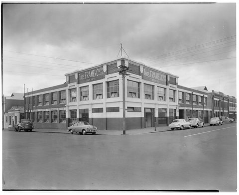 Exterior, Thomas Frame & Co., printers, Cnr. Bedford & Courtney Streets, North Melbourne, c. 1925