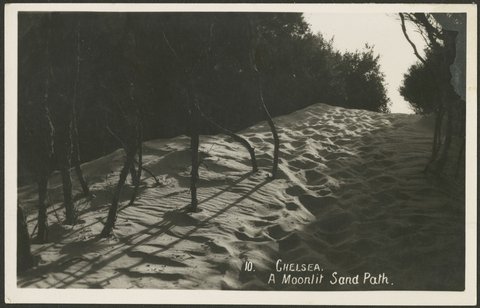Chelsea. A Moonlit Sand Path. 10, 1918?