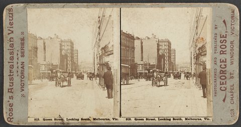 Queen Street, Looking South, Melbourne, Vic, 1890–1900