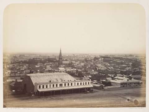Spring St. Melbourne, c. 1861