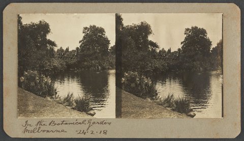 In the Botanical Garden, Melbourne, 1918