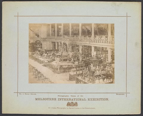 British Court, Main Hall, Melbourne International Exhibition, 1880–81