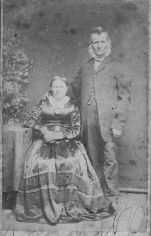 Pauline and Wilhelm Gallus, Melbourne, 1860s. They arrived in Australia in 1849