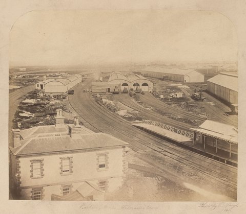 Railway works Williamstown, c. 1861