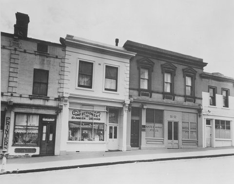 Lonsdale Street - north side, nos. 50-56, 1950