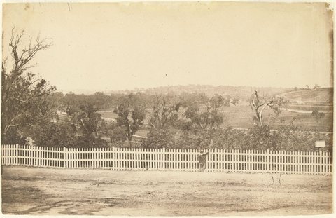 2nd view of Yarra from corner of Flinders St [Melbourne], 1861