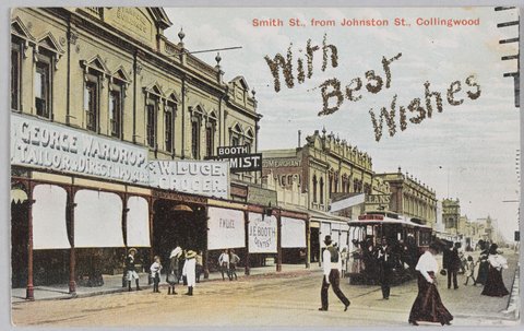 Smith St., from Johnston St., Collingwood, c. 1908