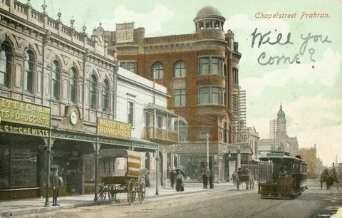 Chapelstreet [Chapel Street] Prahran, c. 1909