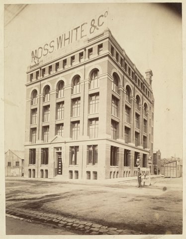 Premises of Moss, White & Co., 217-219 A'Beckett Street, Melbourne, 1890–1910