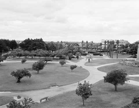 Catani Gardens from St. Kilda Yacht Club Roof, 1952