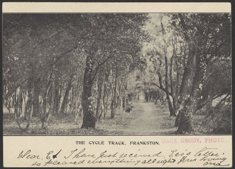 THE CYCLE TRACK, FRANKSTON, c. 1905