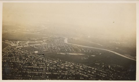 Aerial view of Melbourne, 1932