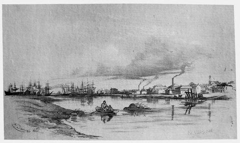 Melbourne from the bay, c. 1900