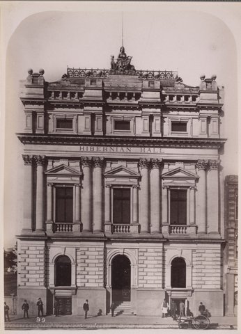 The Hibernian Hall, Swanston St North [now part of RMIT], 1886–87