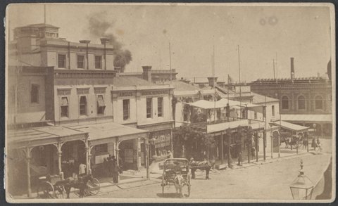 Argus Office, 76 Collins Street East, Melbourne, 1867