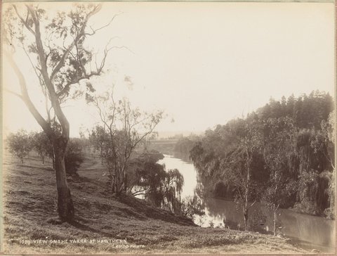 View on the Yarra at Hawthorn, 1892–1900
