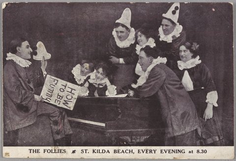 The Follies, St. Kilda Beach, every evening at 8.30, 1902–12