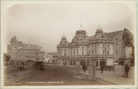 Spring St Melbourne & Princess Theatre, 1892–1900
