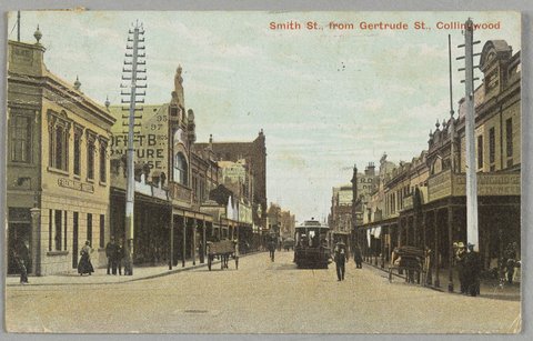 Smith St; from Gertrude St; Collingwood, c. 1907