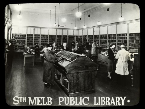Sth. Melb. [i.e. South Melbourne] Public Library, c. 1936