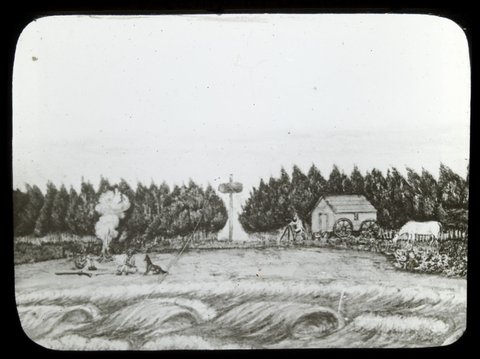 Surveyor's Camp at Sandridge, after Liardet, c. 1910