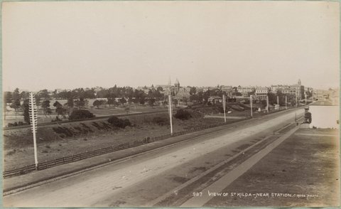View of St Kilda near [the] station, 1892–1900