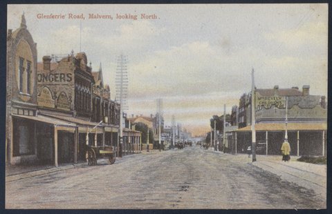 Glenferrie Road, Malvern, looking North, 1900s