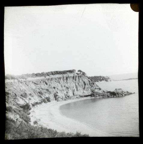 Beach and cliff at Black Rock, c. 1910