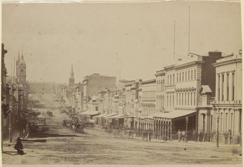 Collins Street, Melbourne, c. 1873