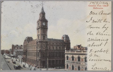 General Post Office Melbourne, c. 1908