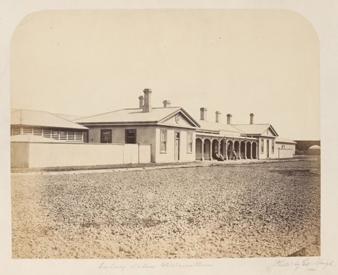 Railway station Williamstown, c. 1861