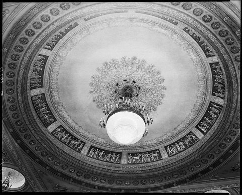 Central dome in Regent Theatre ceiling, Melbourne, 1947