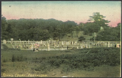 Tennis court, Frankston, c. 1902