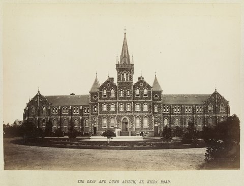The Deaf and Dumb Asylum, St. Kilda Road, 1877
