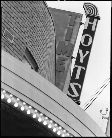 Signage at Time Theatre, operated by Hoyts', 449 Whitehorse Road, Balwyn, c. 1941