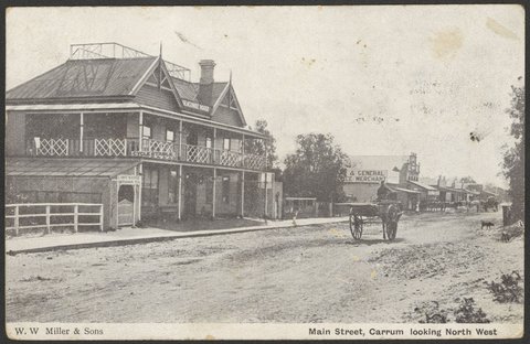 Main Street, Carrum looking North West, c. 1908