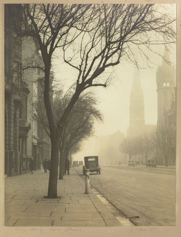 Sunday Morning. Winter. Collins St, c. 1927