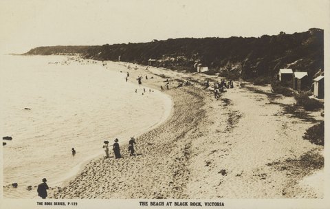 THE BEACH AT BLACK ROCK, VICTORIA, c. 1914