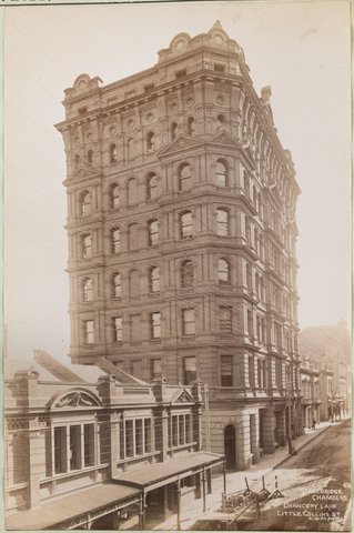 Stallbridge Chambers, Chancery Lane, [443] Little Collins St, 1892–95