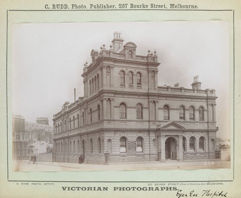 Eye & Ear Hospital [East Melbourne], 1892–1900