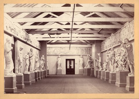 Sculpture Gallery, north wing, National Gallery of Victoria, Melbourne, 1875–80