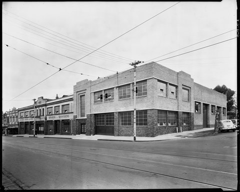 "Car bodies and premises of Martin & King, auto body finishers at 1073-95 High St., Armadale and workshop at 1097-1111 High St., Armadale", 1948